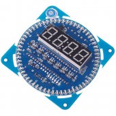 DIY DS1302 Rotation LED Electronic Clock Kit 51 SCM Learning Boa