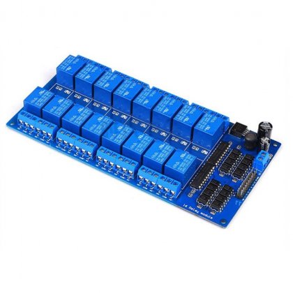 16 relay module with optocoupler protection and LM2576 power