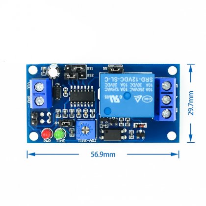 2V normally open trigger delay relay/ delay circuit module/ vibration alarm module