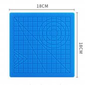 Blue DIY silicone copy pad 18*18CM