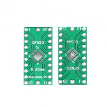 QFN20 to DIP20 to in-line / adapter board 0.5mm 0.65mm LFCSP20