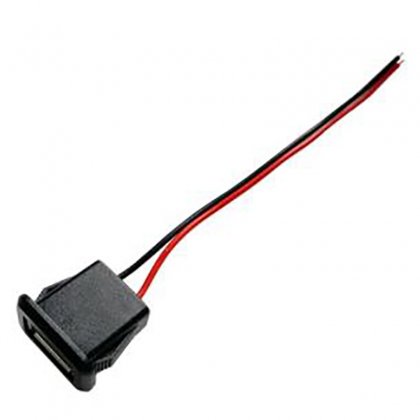 2pins USB 2.0 Female Power Jack 2P USB 2.0 Charging Port Connector Data Interface with Cable USB Charger Socket