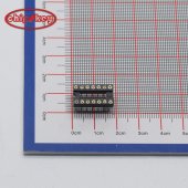 DIP-14P IC Block 14P, Round Foot IC Integrated Block, Chip Holder 14-Pin, Round Hole IC Socket 34pcs/Tube