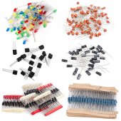 1390pcs Electronic Components LED Diode Transistor Capacitor Resistance Kit