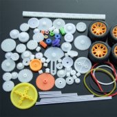 78Pcs Plastic Gear Motor Gearbox Toy Robot Model