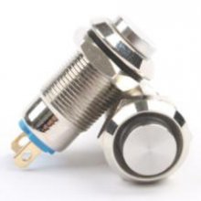 8MM Waterproof Latching Maintained High Round Stainless Steel Metal/Self Lock