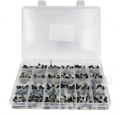 24Values TO-92 Transistor 20 Of Each Type BC327 BC337 BC517 BC547 BC548 BC549 2N2222 Transistors Set Electronics Assortment Kit