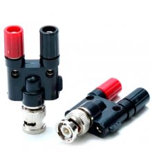 BNC (male) to banana plug (female) BNC to double-row terminal 4mm banana socket adapter H-7008