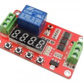 2 Channels 12V DC Multifunction Self-lock Relay PLC Cycle Timer Module Delay Time Switch