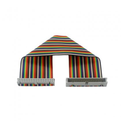 GPIO40-EXT-20 40P-40P FFC Male to Female Rainbow color Cable 20CM