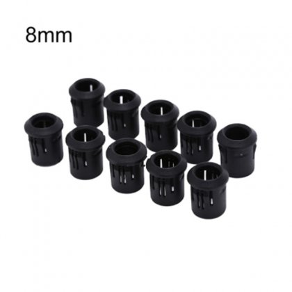 8MM Black Plastic Lamp Bases LED Lamp Diode Holder Black Clip Bezel Socket Mount