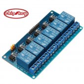 12V 6Channels Optocoupler isolation Relay Low Level