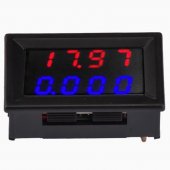 LED dual display digital meter with four digit display DC voltage and current meter, high-precision DC0-500V10A