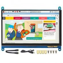 7 inch LCD Capacitive Touch Panel with HDMI + USB Cable for Raspberry Pi 1024*600 Resolution
