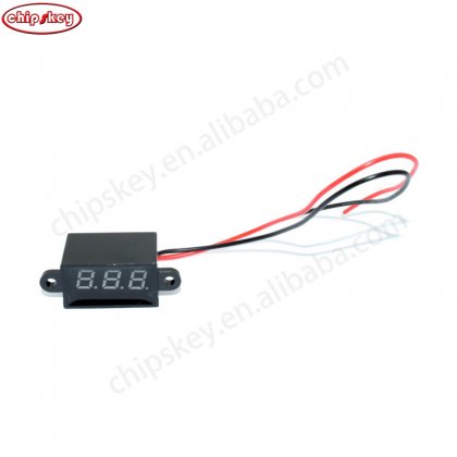 Red Waterproof voltmeter 0.28 digital display/DC meter head/12V digital LED display 2-wire 3-30V