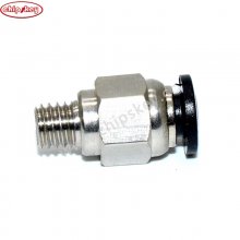 PC4-M6 J-head Push Fitting /Black through