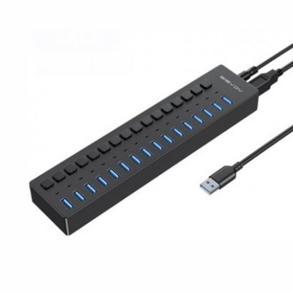 16 port usb 3.0 hub docking station with individual LED Switch