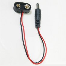 9V battery buckle power connection cable With 5.5*2.1 DC Plug T Type