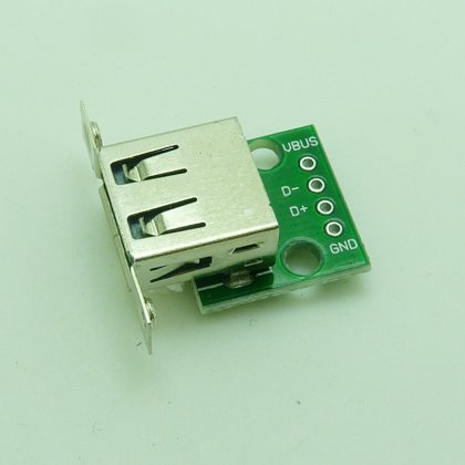 USB 2.0 Female Socket With Screw Hole DIP 4P Board