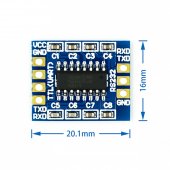 20X16MM RS232 SP3232 TTL to RS232 module/ RS232 to TTL/ serial port module