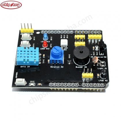 9 In 1 Sensor Board Multifunction Expansion Board DHT11 LM35 Temperature Humidity For Arduino UNO RGB LED IR Receiver Buzzer