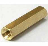 M3x25mm BRASS THREADED HEX FEMALE-FEMALE