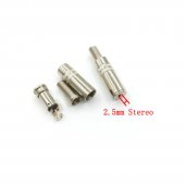 2.5mm Jack Stereo Plastic Female Inline Socket Solder Connectors adapter