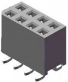 2*4P 2.54MM Double Row SMD Female Socket