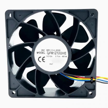 QFR1212GHE 12V2.7A 12CM 12038 Fan 2 Cable