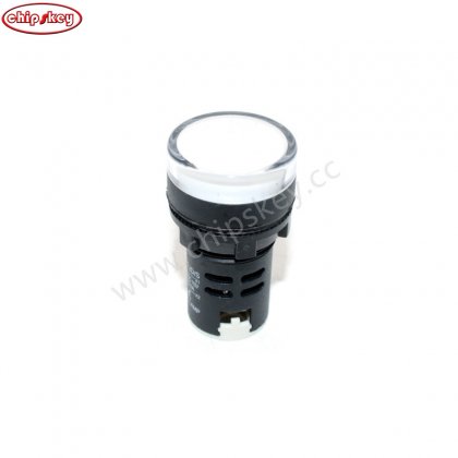 White AD16-22DS 22mm Indicator Light 24V DC
