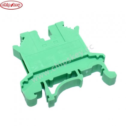 Green Din Rail Terminal Block UK-2.5B Wire Electrical Conductor Universal Connector Screw Connection Terminal Strip Block UK2.5B