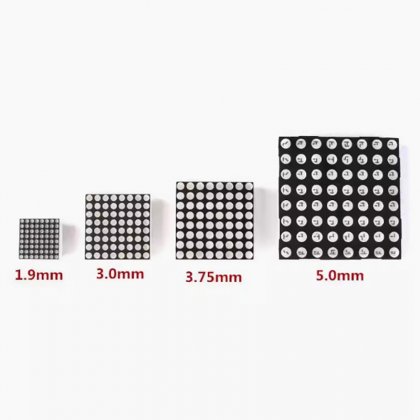5MM, dot matrix 8 * 8 dot matrix, 5MM, bright red, red 60 * 60MM , Common Anode