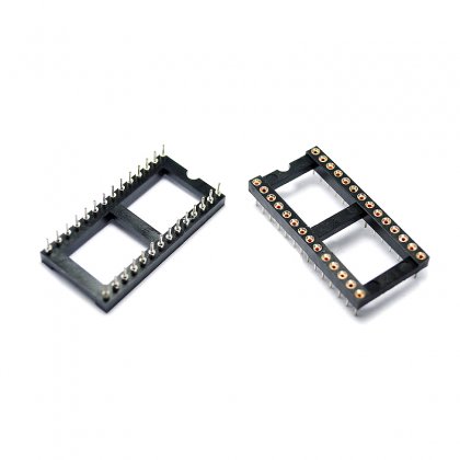 DIP-28P Wide IC Block 28P, Round Foot IC Integrated Bloc 17pcs/Tube