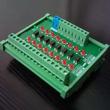 24V to 5V/8-way photoelectric isolation module PLC signal level voltage conversion board NPN output DST-1R8P-N