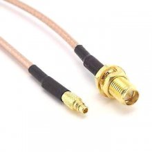 MMCX Male inside to RP-SMA-K Male in side 15CM RG316 Cable