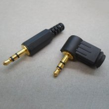 3.5mm Audio plug, 3-section plug AUX line terminal Straight