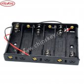 6 x AA Batteries Holder Case w/ Power Plug for Arduino