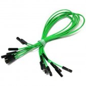 CAB_F-F 10pcs/set 30cm Female/Female Dupont Cable Green For Breadboard