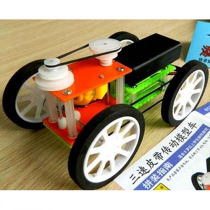 Three-speed belt drive assembly DIY car