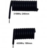 180mm black spring antenna 433mHz