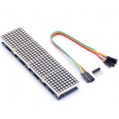 MAX7219 Dot Matrix Module For Arduino Microcontroller 4 In 1 Display with 5pin Line