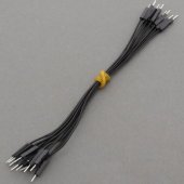 CAB_M-M 10pcs/set 25cm Male/Male Dupont Cable Black For Breadboard