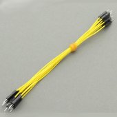 CAB_M-M 10pcs/set 30cm Male/Male Dupont Cable Yellow For Breadboard