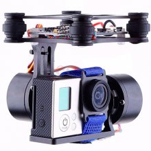 2 Axis Gopro3 CNC Brushless Gimbal Camera Mount Motor Controller FPV PTZ for DJI Phantom Walkera QRX350(Without Camera)