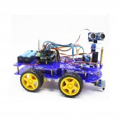 Smart Car Kit 4WD Smart Robot Car Chassis Kits with Speed Encoder for Arduino Diy Kit