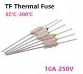 RY-100C 100C 10A 250V TF Thermal Fuse