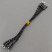 CAB_M-M 10pcs/set 10cm Male/Male Dupont Cable Black For Breadboard