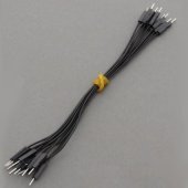 CAB_M-M 10pcs/set 10cm Male/Male Dupont Cable Black For Breadboard