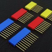 Stackable Colour Header - 8pin (Red)