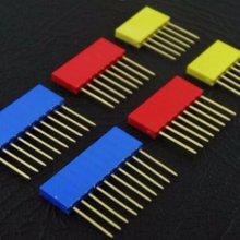 Stackable Colour Header - 6pin (Yellow)